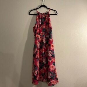 Ann Taylor Tropical Midi Dress